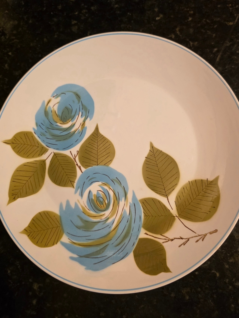 Mikasa Dorado Focus-Shape 12" Round Flowered Pattern Serving Platter 2019-B